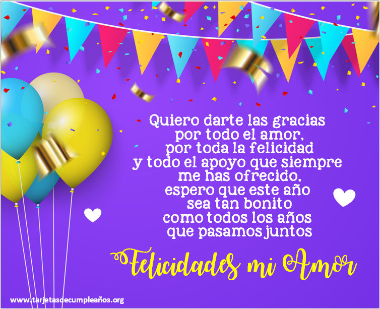 ▷ Tarjetas de Cumpleaños para Esposo o Novio Imágenes con frases ?